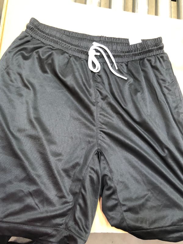 Photo 3 of adidas Men's Big Logo Shorts, Black, Large

