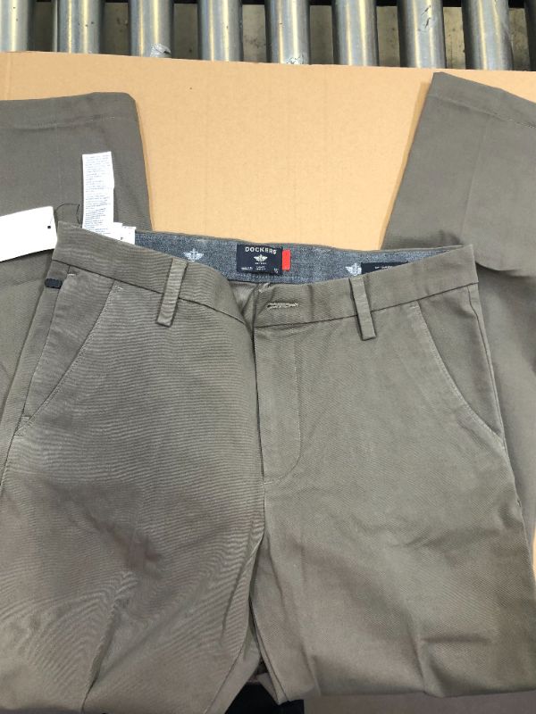 Photo 2 of Dockers Men's Slim Fit Workday Khaki Smart 360 Flex Pants, Dark Pebble , 32W x 32L

