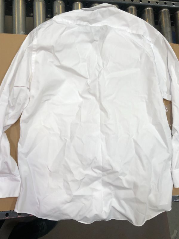 Photo 2 of mens long sleeve collar shirt color white size 17 32/33 extra large 