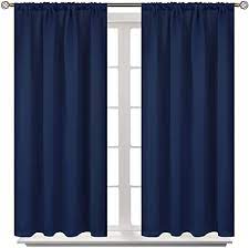 Photo 1 of 6 foot long  panels curtains 42 inches wide color dark blue 2 count 