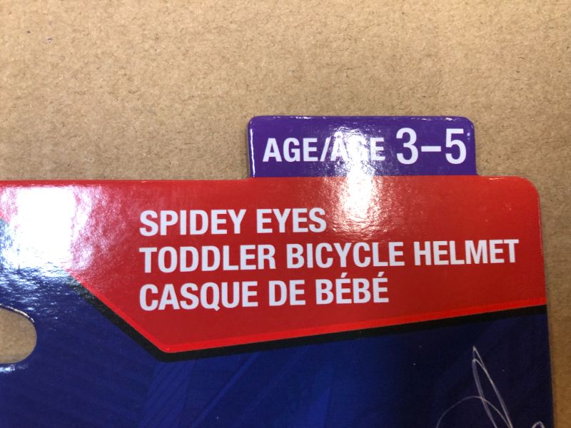 Photo 3 of Bell 7073384 Spiderman SPIDEY EYES Toddler Helmet ages 3-5 
