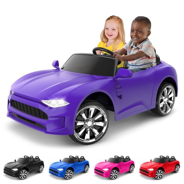 Photo 1 of GT Coupe Ride-On Toy by Kid Trax, purple, rechargeable powered, 12 volts, sports car, cool wheels