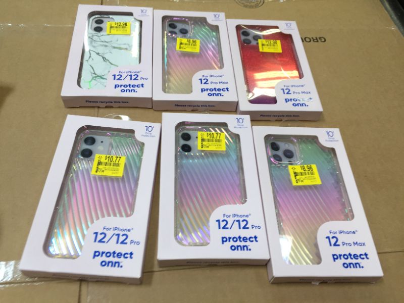 Photo 1 of VARIOUS PHONE CASES BUY AS IS FOR IPHONE 12/12PRO 12 PRO MAX BUY AS IS 
