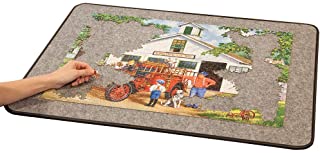 Photo 1 of Bits and Pieces - Easy-Move Jigsaw Puzzle Pad - 1500 Pc Large Puzzle Pad - Puzzle Accessories - Portable Lightweight Puzzle Storage System - 26" x 34"
