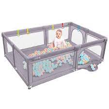 Photo 1 of Dripex Portable Baby Playpen. Dark Grey
