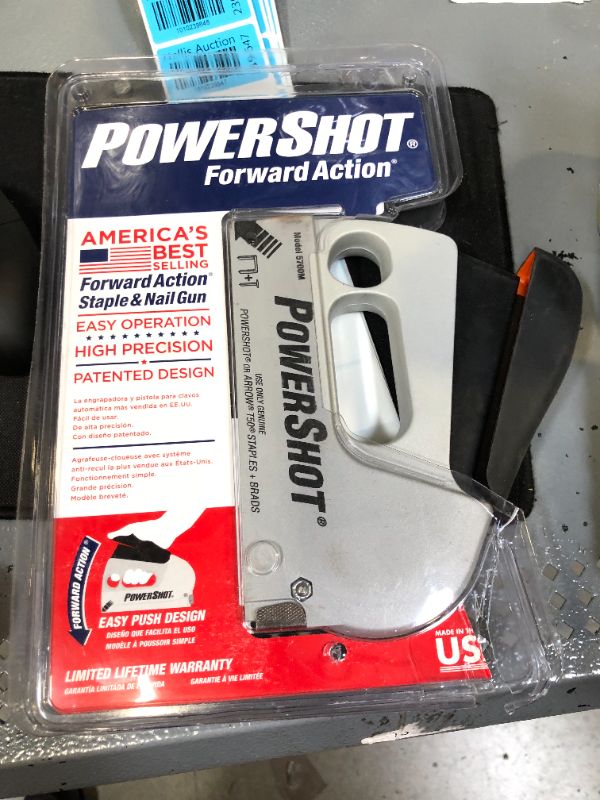 Photo 5 of Arrow 5700 PowerShot Heavy Duty 2-In-1 Staple and Nail Gun for Wood, Upholstery, Furniture, Crafts, Fits 1/4", 5/16”, 3/8", 1/2", or 9/16" Staples and 5/8” or 9/16” Brad Nails
