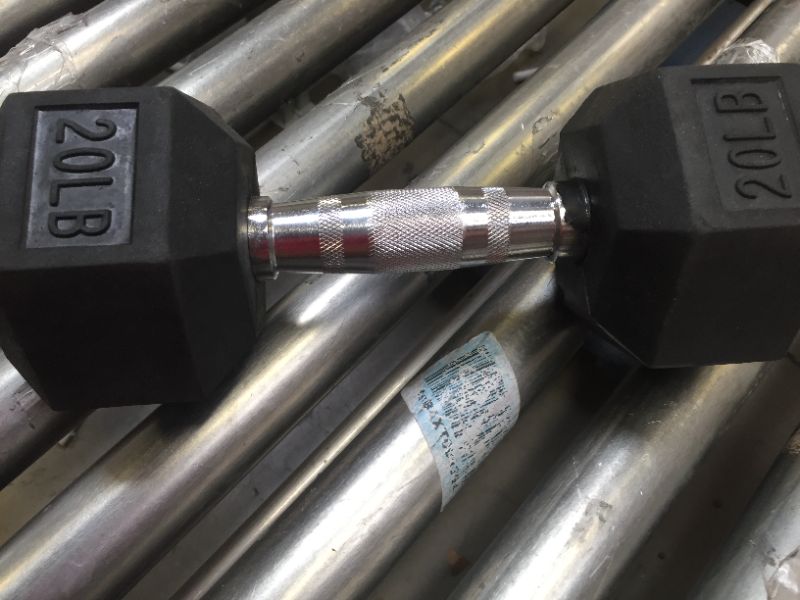 Photo 3 of 20 LBS Rubber Encased Hex Dumbbell Hand Weight