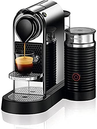Photo 1 of Nestle Nespresso Nespresso C122-US-CH-NE, Chrome Citiz & Milk Espresso Machine, 2.6
