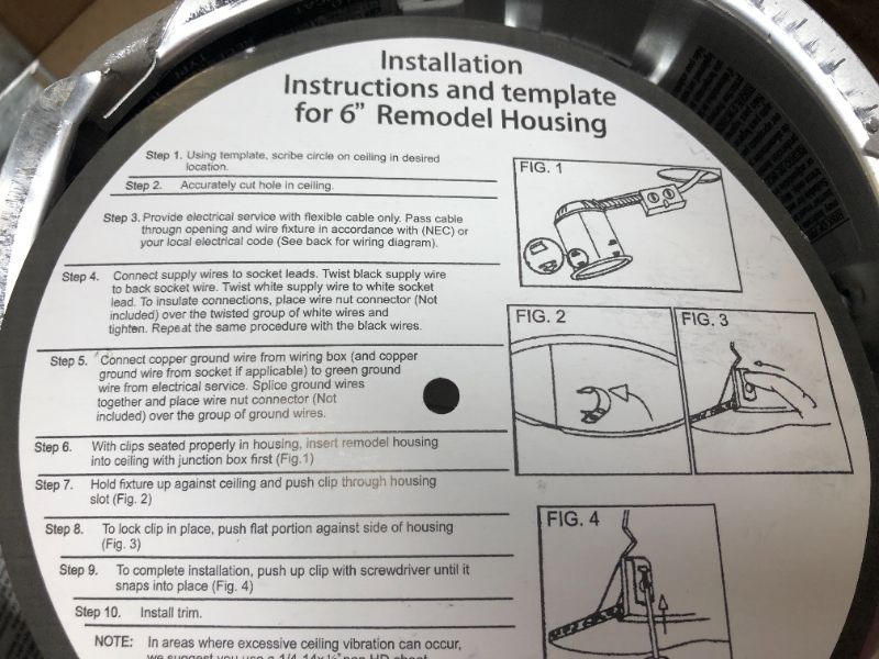 Photo 6 of 6-Pack H27 6 in. Aluminum Recessed Lighting Housing

