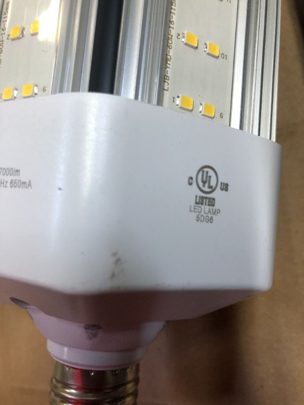 Photo 5 of 400-Watt Equivalent Corn Cob E26 Base with E39 Mogul Adapter High Lumen Daylight (5000K) HID Utility LED Light Bulb
