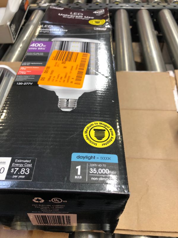 Photo 2 of 400-Watt Equivalent Corn Cob E26 Base with E39 Mogul Adapter High Lumen Daylight (5000K) HID Utility LED Light Bulb
