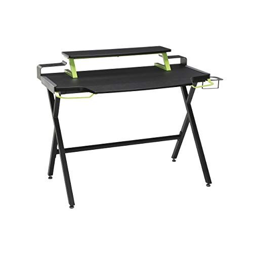 Photo 1 of RESPAWN 1000 Gaming Computer Desk, in Green , 23.625" D x 42" W x 34.625" H

