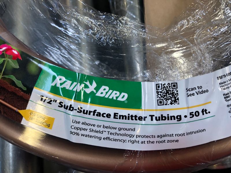 Photo 3 of 1/2 in. x 50 ft. Sub-Surface Drip Emitter Tubing Coil

