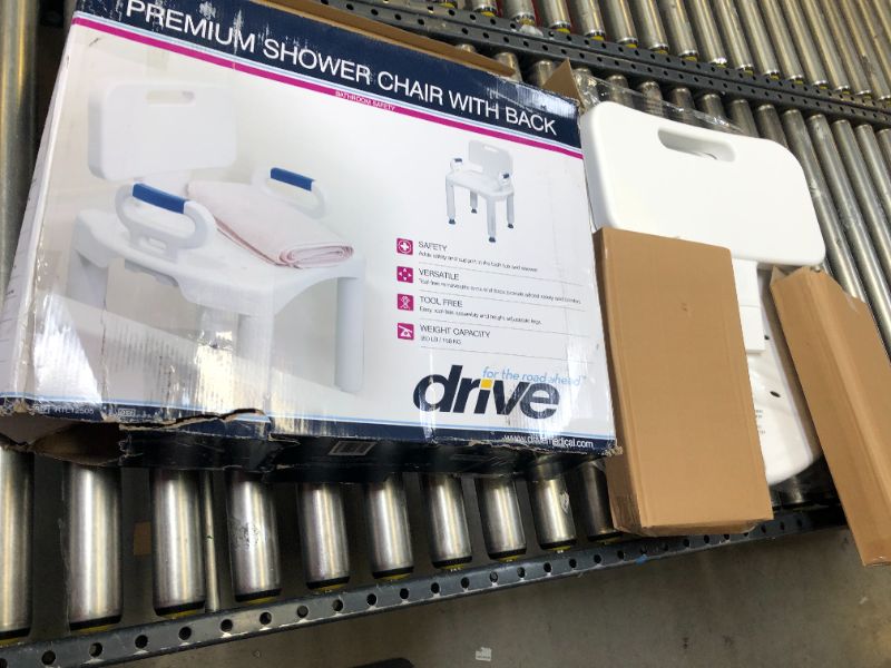 Photo 1 of Drive Medical Premium Series Shower Chair with Back and Arms

