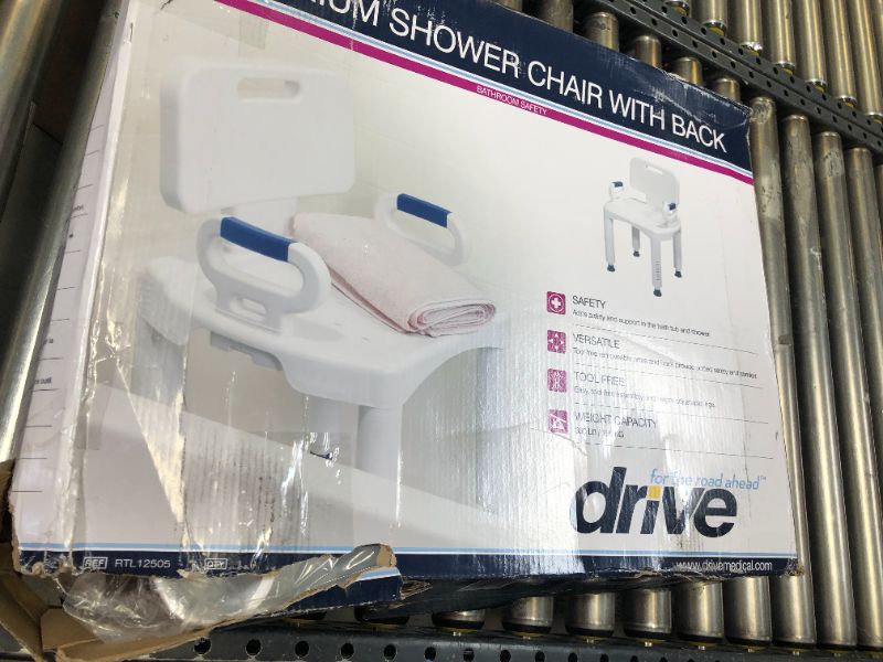 Photo 2 of Drive Medical Premium Series Shower Chair with Back and Arms

