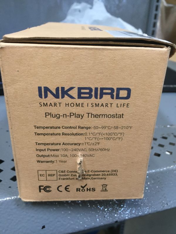 Photo 5 of Inkbird ITC-308 Digital Temperature Controller 2-Stage Outlet Thermostat Heating and Cooling Mode Carboy Homebrew Fermenter Greenhouse Terrarium 110V 10A 1100W