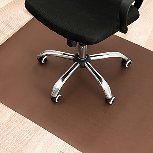 Photo 1 of Lesonic Office Chair Mat Brown, Non-Curve BROWN 47X35