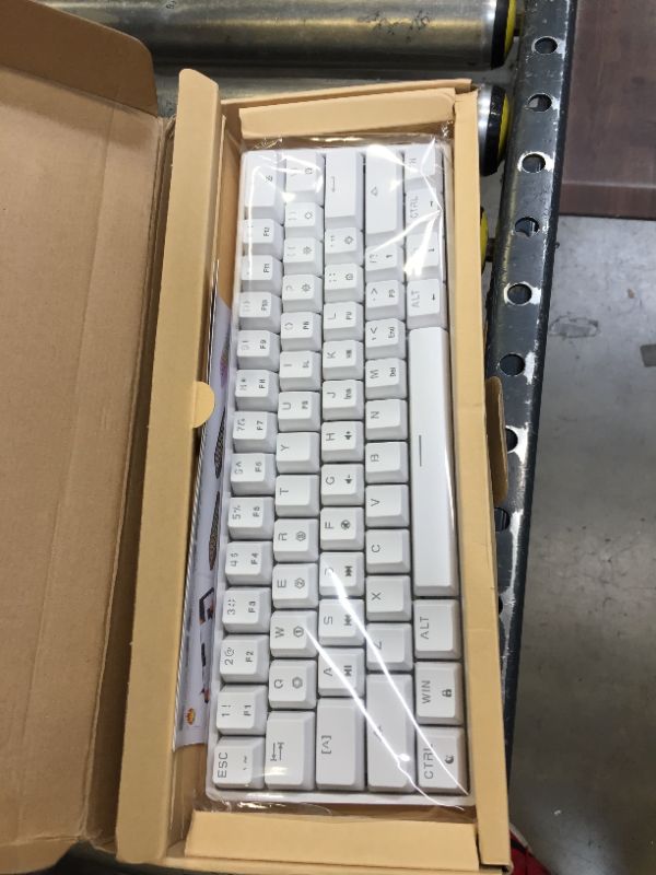 Photo 4 of EPOMAKER SKYLOONG GK61 SK61 61 Keys Hot Swappable 60% Mechanical Keyboard with RGB Backlit, Doubleshot ABS Keycaps, Dustproof for Win/Mac/Gamers?Gateron Optical Brown, White
