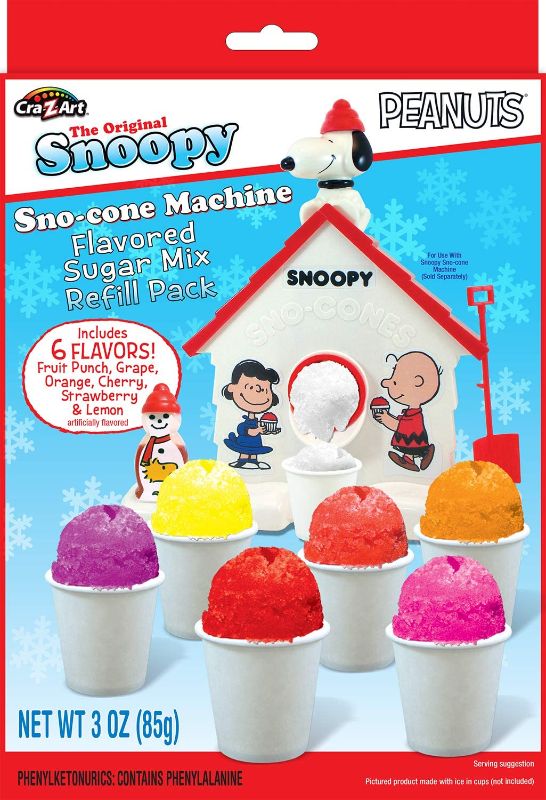 Photo 3 of BENDEMS SCOOBY DOO FRED -----Snoopy Snow Cone Maker Refill 3 oz
