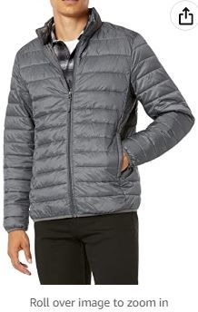 Photo 1 of Amazon Essentials Men's Lightweight Water-Resistant Packable Puffer Jacket
