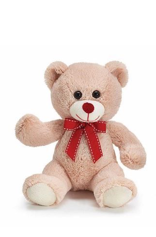 Photo 1 of Burton & Burton Plush 7" Beige Valentine Bear set of 6