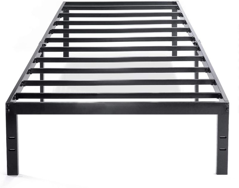 Photo 1 of Best Price Mattress 14 Inch Metal Platform Beds w/ Heavy Duty Steel Slat Mattress Foundation (No Box Spring Needed), Black
