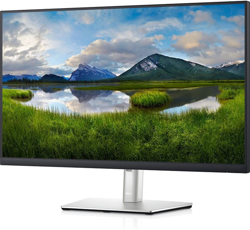 Photo 1 of Dell P2721Q 27 Inch 4K FHD, IP Ultra-Thin Bezel Monitor, USB-C, HDMI, DisplayPort, VESA Certified, Silver, Gray
