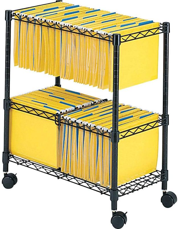 Photo 1 of Safco Mobile File, Two-Tier Large, Black