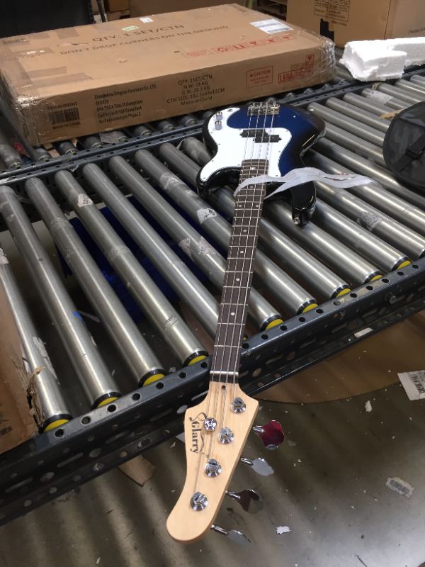 Photo 2 of Glarry GP Electric Bass Guitar Dark Blue
