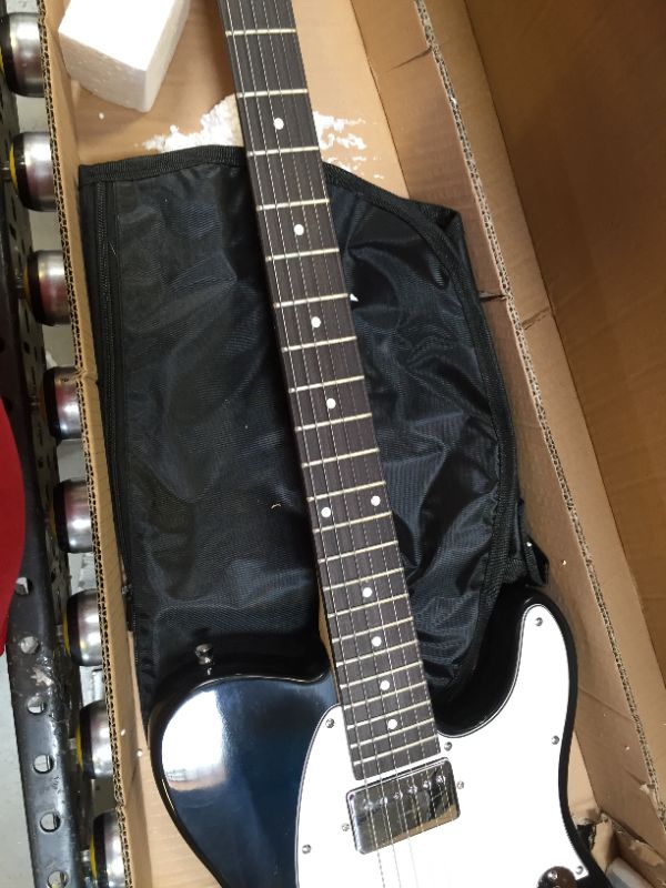 Photo 4 of glarry electric guitar gtl semi-hollow electric guitar blue