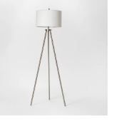 Photo 1 of Ellis Collection Tripod Floor Lamp Nickel - Project 62 Free Shipping N4
