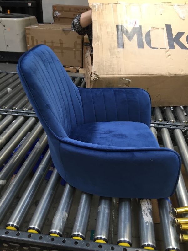 Photo 6 of blue velvet chair 