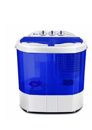 Photo 1 of ZOKOP XPB30-RS3 10.4Lbs Semi-automatic Twin Tube Washing Machine ,White & Blue
