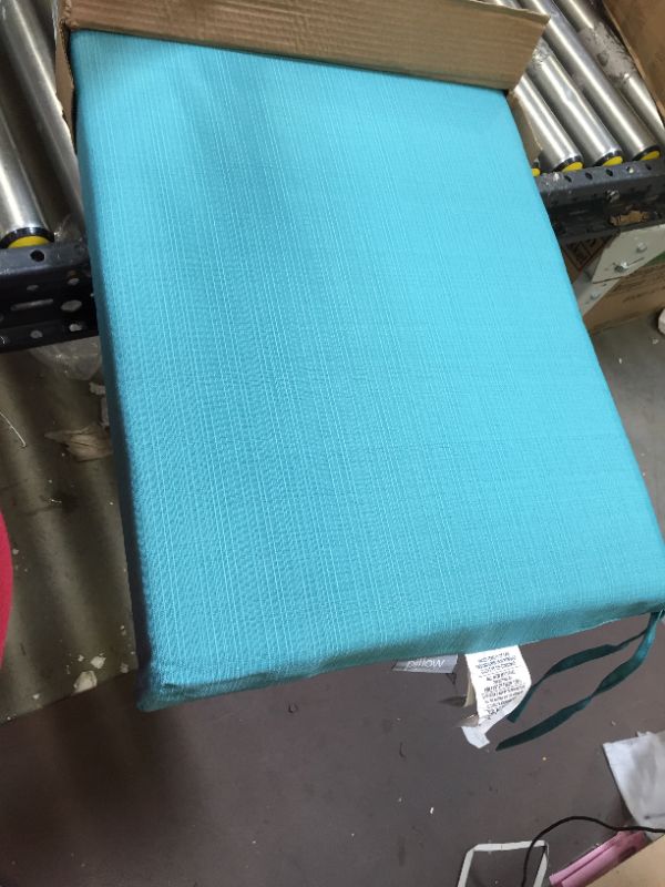 Photo 1 of Pillow Perfect Outdoor/Indoor Forsyth Pool Bench/Swing Cushion, 45" x 18", Turquoise