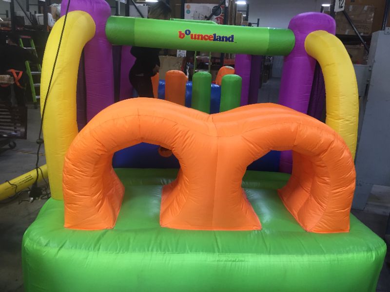 Photo 3 of Bounceland Bounce House Inflatable Bouncer Obstacle Pro-Racer Combo Slides---dirty 
