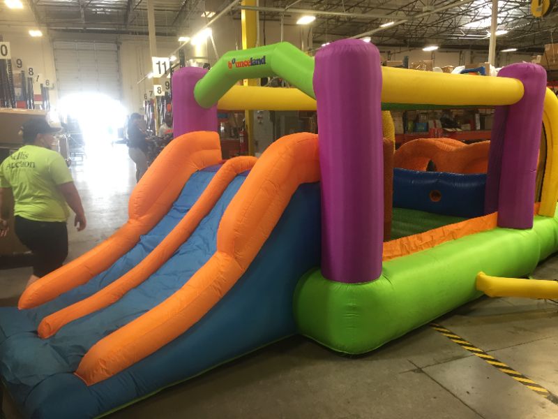 Photo 2 of Bounceland Bounce House Inflatable Bouncer Obstacle Pro-Racer Combo Slides
