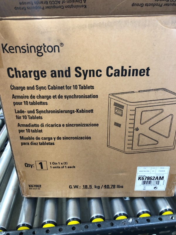 Photo 9 of Kensington Charge & Sync Tablet Computer Cabinet - Tabletop - Black K67862AM
CHARGE & SYNC CAB 2 UNIVERSAL Power - FOR TABLETS