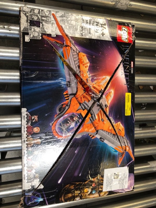 Photo 2 of LEGO Marvel The Guardians’ Ship 76193 Space Battleship Building Kit; 6 Minifigures Include Star-Lord and Thor; New 2021 (1,901 Pieces)
MISSING ALL MINIFIGURES AND POSSIBLY MORE.
