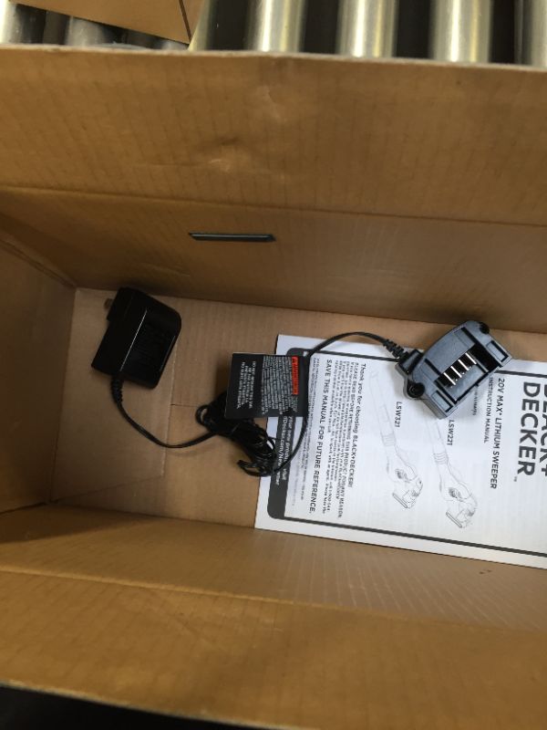Photo 1 of Black + Decker Hard Surface Sweeper, Cordless LSW221