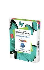 Photo 1 of 2-- Hammermill Laser Print Office Paper 3-Hole Punch 98 Brightness 24lb Ltr White 500/Rm 107681
