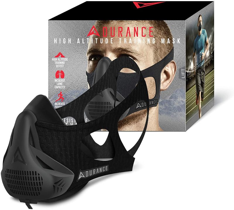 Photo 1 of Adurance Training Workout Mask, 4 Breathing Oxygen High Altitude Training Mask Exercise Device
