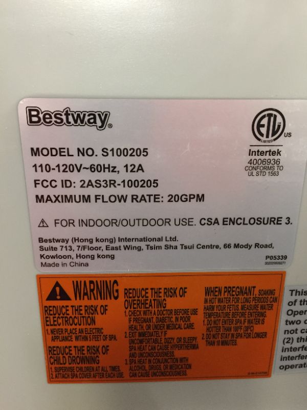 Photo 2 of saluspa best way pool pump s100205