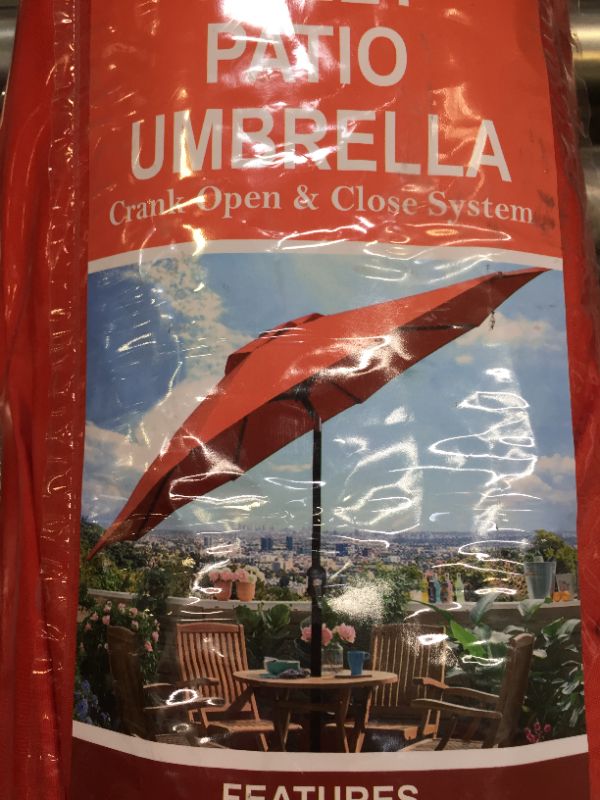 Photo 1 of 9 feet patio umbrella orange 