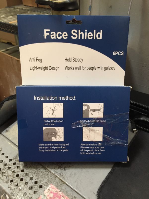 Photo 1 of 6 pack face shield 