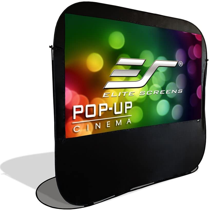 Photo 1 of Elite Screens Pop-up Cinema 84-inch 16:9 Portable Outdoor Fast Folding Projector Screen Self Standing Ultra-Light Weight Movie Quick Collapsible Carrying Bag, US Based Company 2-Year Warranty -POP84H
