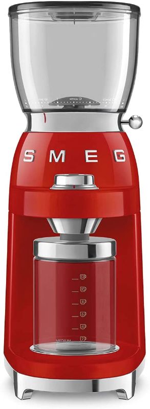 Photo 1 of Smeg 50's Retro Style Aesthetic Coffee Grinder, CGF01 (Red)
