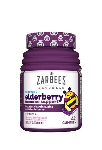 Photo 1 of Zarbee's Naturals Children's Elderberry Immune Support, Vitamin C & Zinc, Berry, 42 Gummies exp 5/2022
