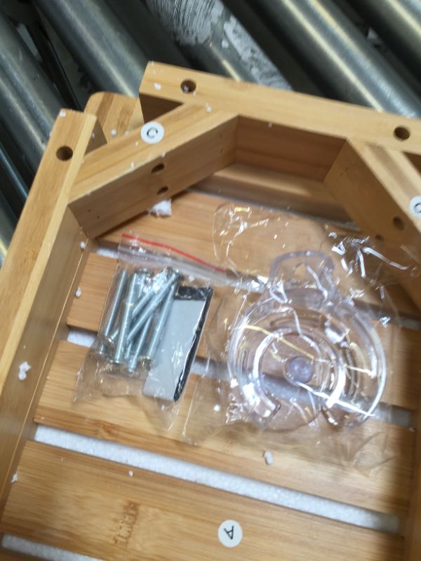 Photo 1 of Shower Bench Spa Stool - Wood 2-Tier Seat, Foot Rest Shaving Stool with Non-Slip Feet + Storage Shelf - Seat or Organizer for Bathroom, Living Room, Bedroom and Garden Decor