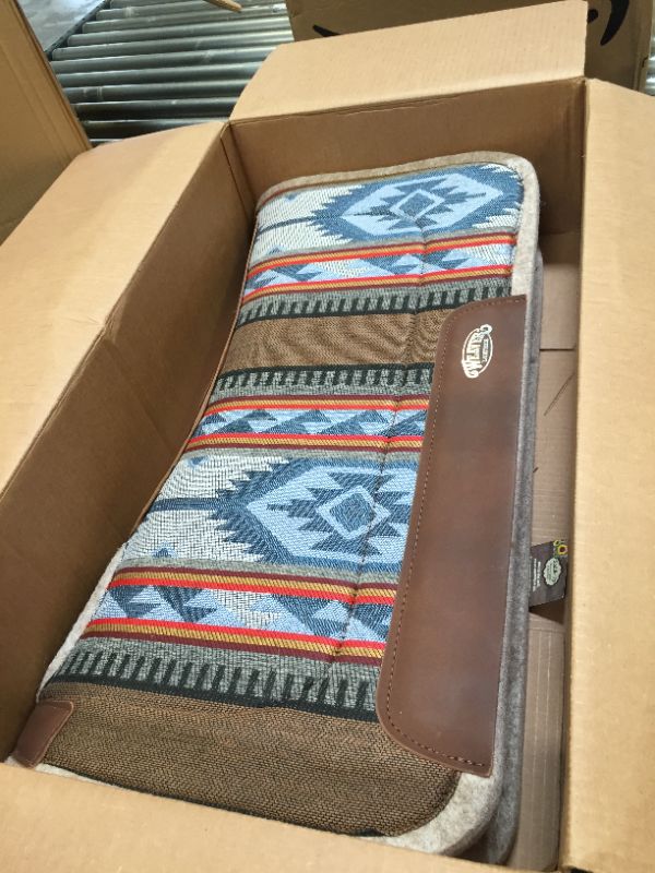 View 1 of weaver leather herculon working contoured saddle pad with wool felt bottom