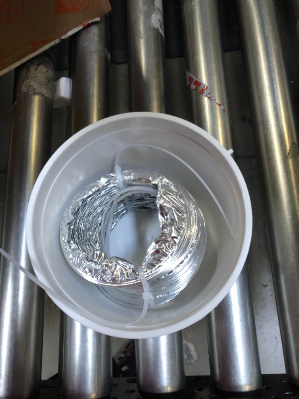 Photo 1 of 4 in. x 5 ft. Indoor Dryer Vent Kit with Flexible Duct
